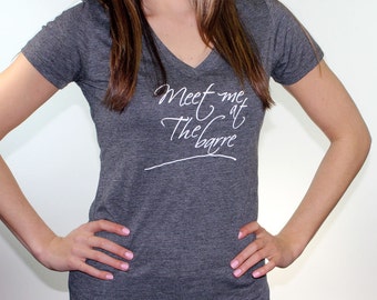 barre. barre shirt. barre tops. workout tank. gym tank. workout clothes. ballet shirt. ballet t shirt. pure barre. meet me at the barre.