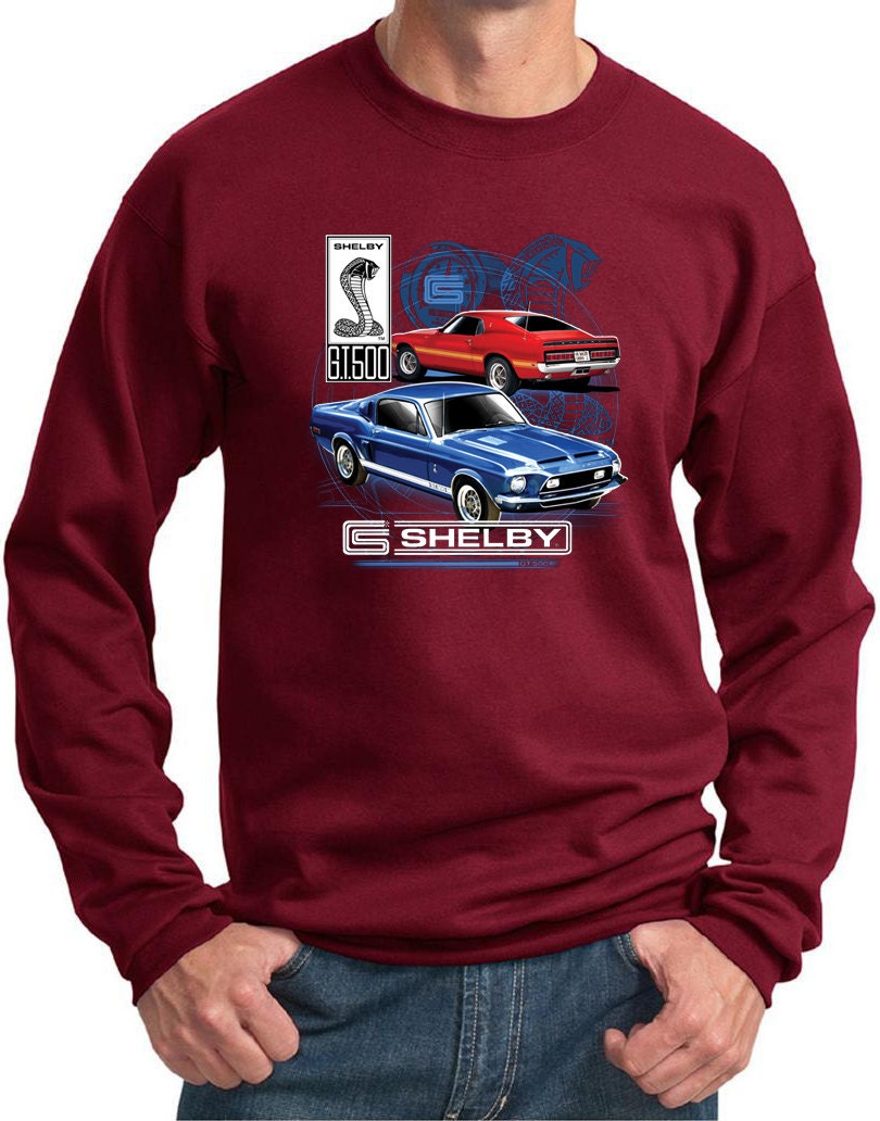 Men's Ford Mustang Sweatshirt Shelby GT500 Sweat Shirt