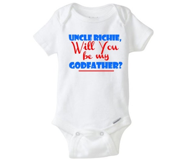 will you be my godfather onesie custom onesie by will you be my godfather onesie custom onesie by