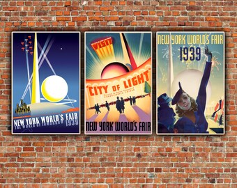 1939 New York World's Fair Canvas Art, New York Wall art, New York Poster, New York Print, New York Canvas, New York art, New York City