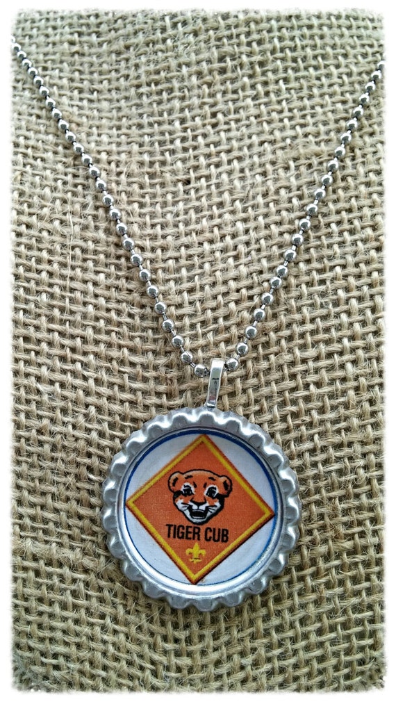 Items similar to Boy Scouts Necklace, Tiger Scouts, elos, Cub Scouts, Boys necklace, necklace