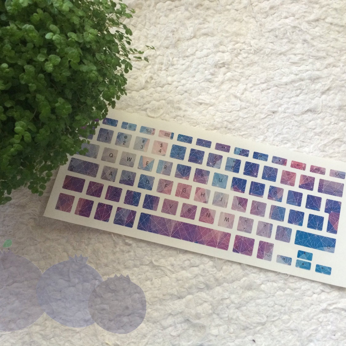 Triangle keyboard sticker macbook skin Laptop by Blueberriesbazaar