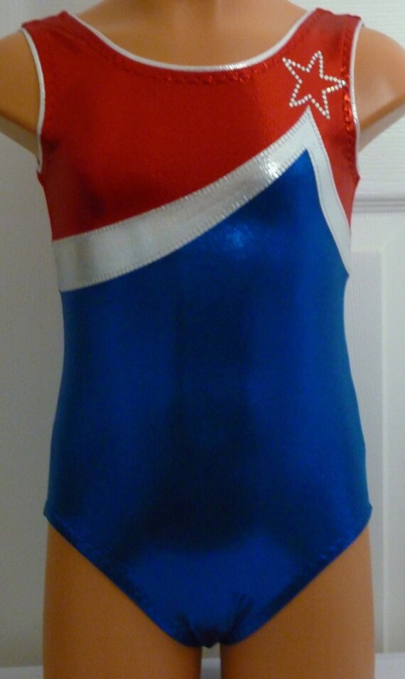 Patriotic Gymnastics or Dance Leotard Sizes 2T 3T Girls 4