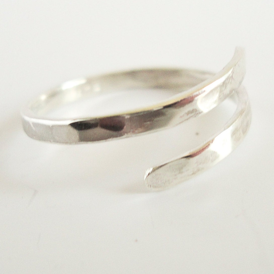 Hammered Sterling Silver Ring Simple ring Modern ring