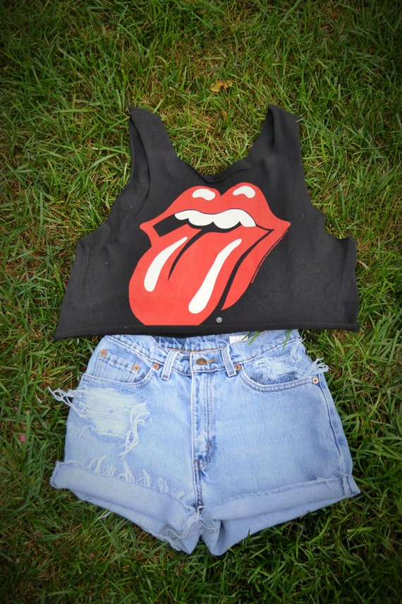 Rolling Stones Crop Top