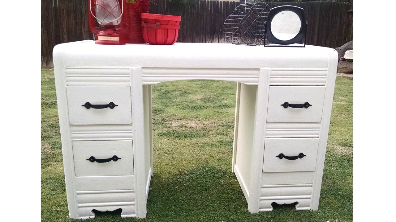 Antique Vanity Dresser, Dressing Makeup Table, Desk, Dresser Vintage