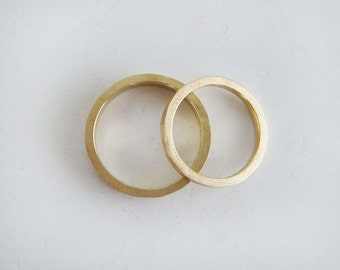 heavy 14k gold wedding rings