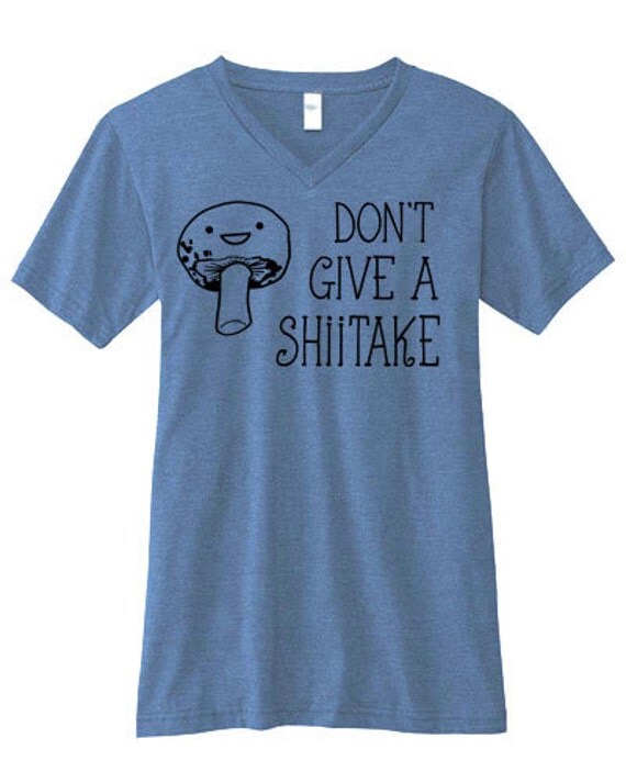 Japanese Tshirt funny graphic tee Don't Give a Shiitake