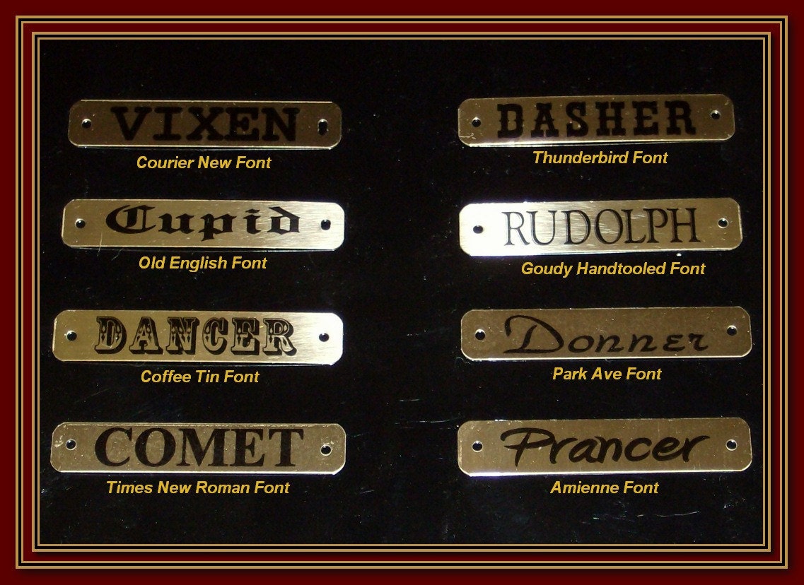 HORSE HALTER Bridle Saddle Name Plates Dog Collar by CowgirlsLoft