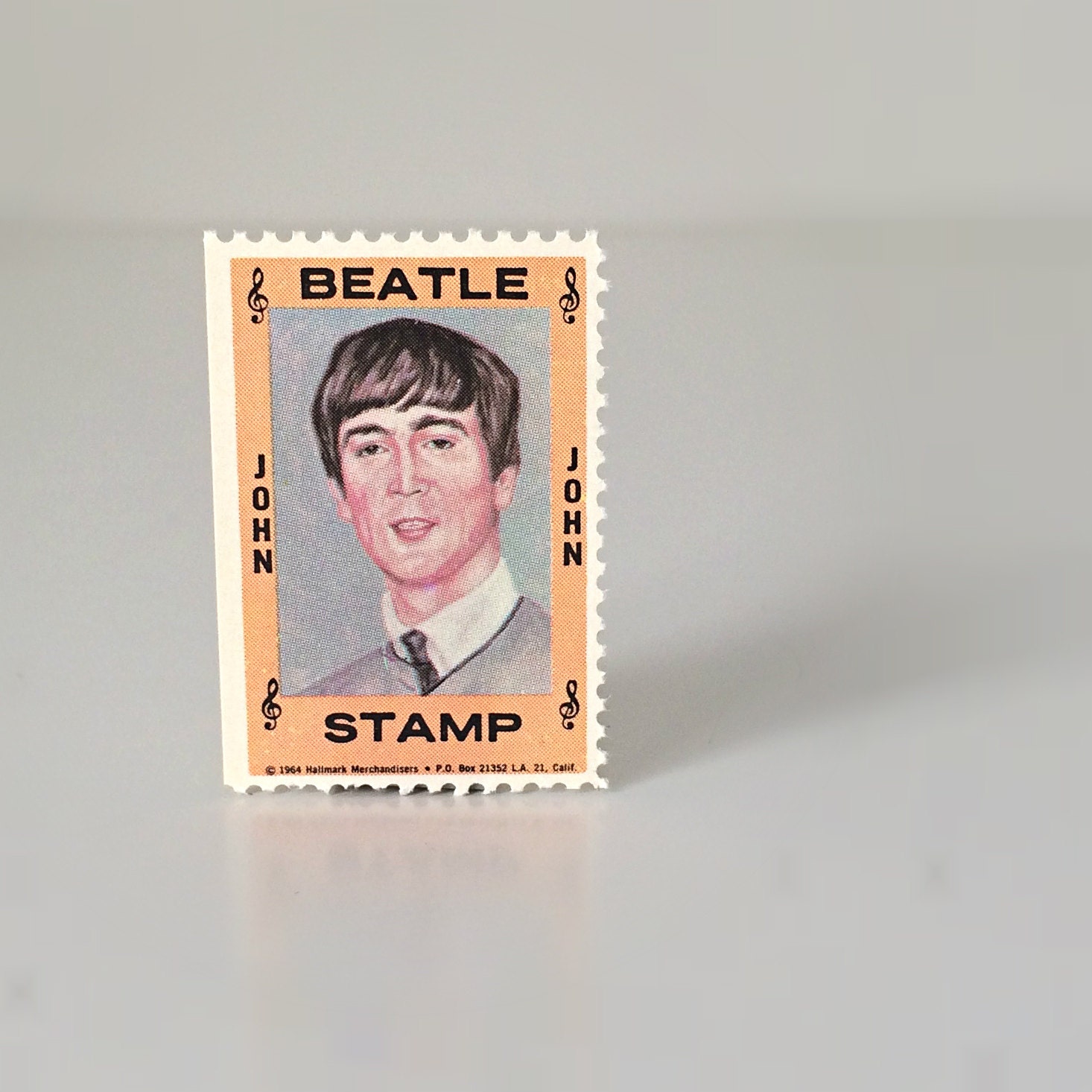 The Beatles John Lennon Stamp 1964 Hallmark Limited Edition