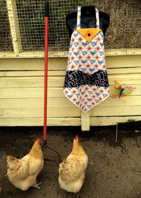 Apron Pattern PDF Chicken Egg Apron Coop Phone Pocket Easy