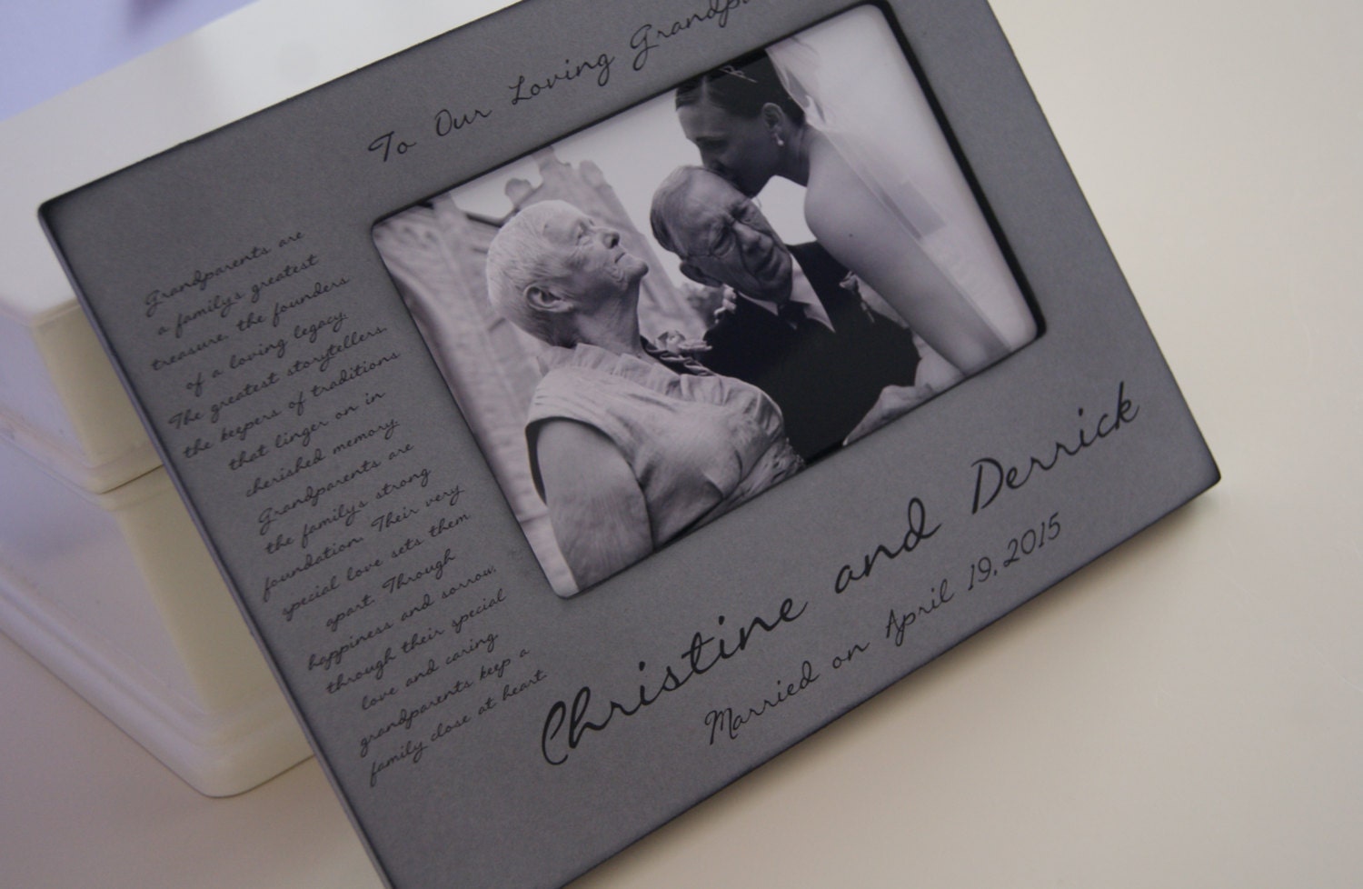 Personalized Picture Frame for Grandparents Grandma Grandpa