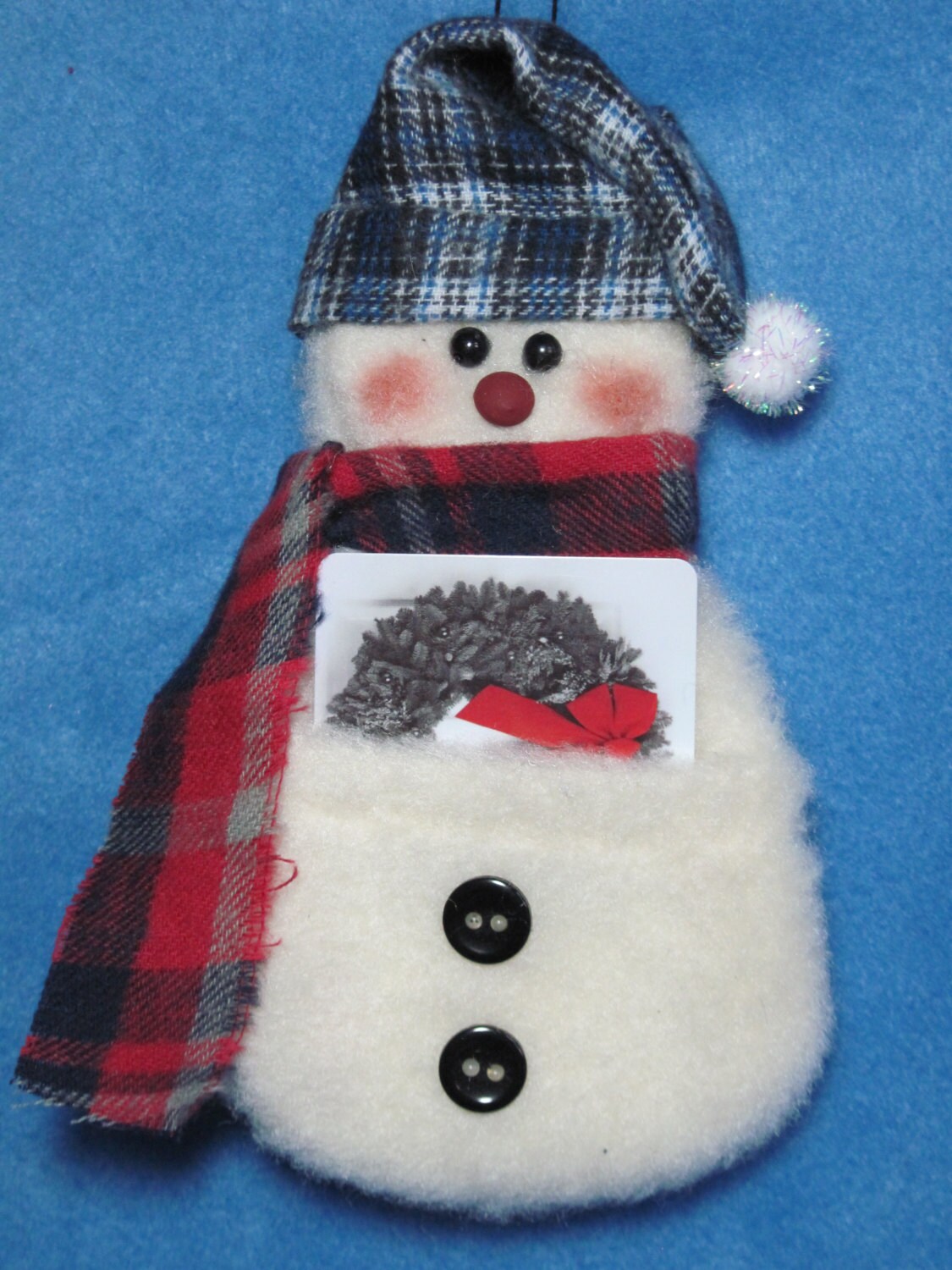 Snowman pattern: Snowman Gift Card Holder 656