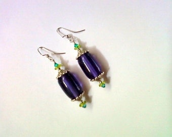 Chunky Purple Earrings (1909)