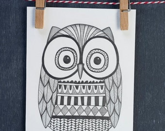 Original Owl Illustration
