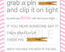 Unique bride clothespins related items | Etsy