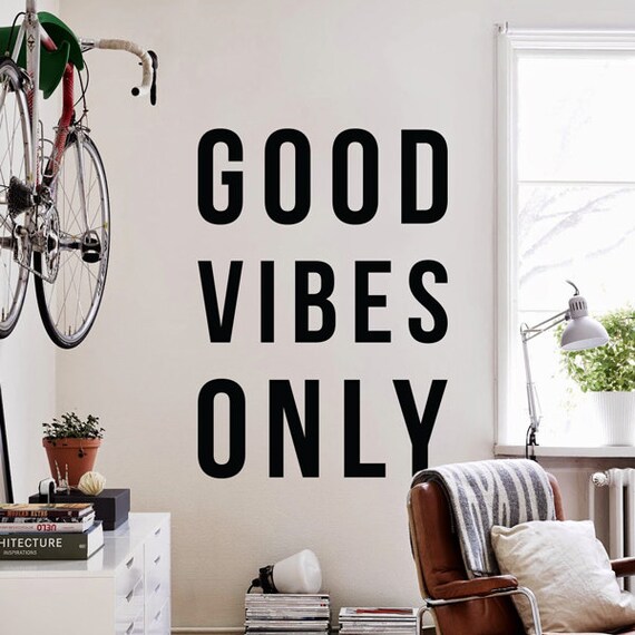 Good Vibes Only Large Inspirational Wall Quote Wall Letters