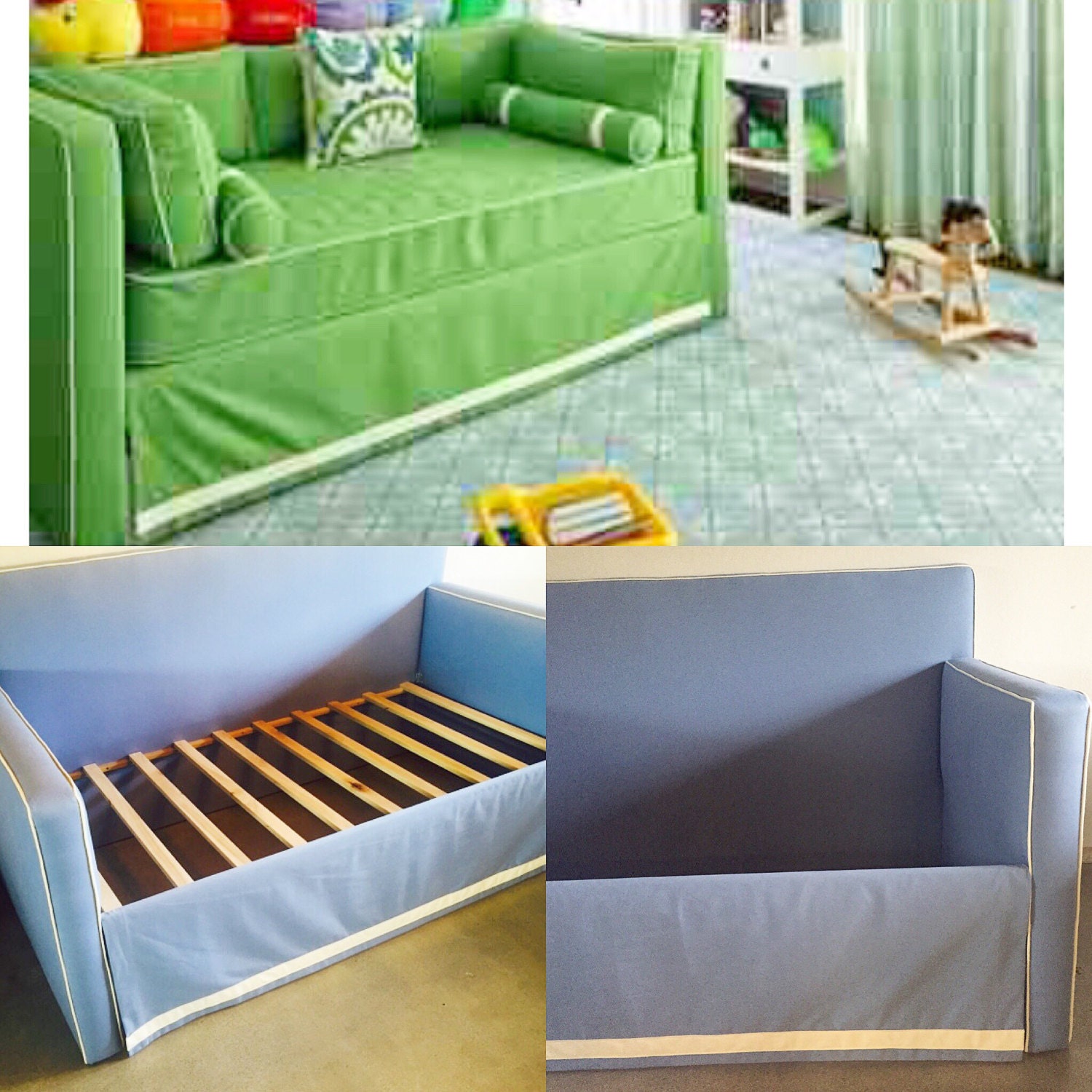 Custom Upholstered Daybed With High Back Design Your Own in