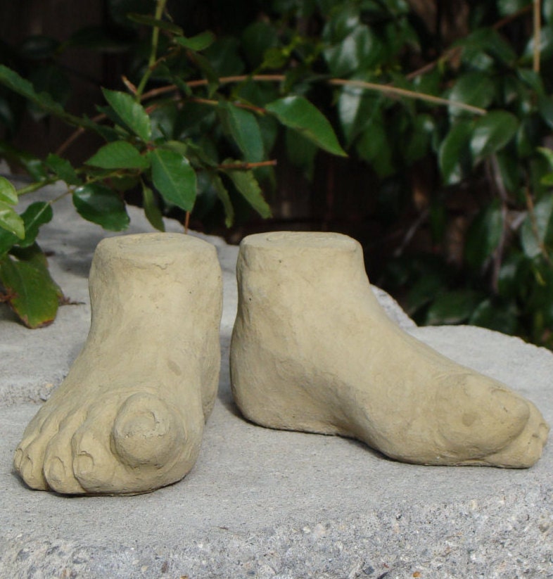 FEET POT FEET Set/2 Choose Your Color. Solid Stone Garden