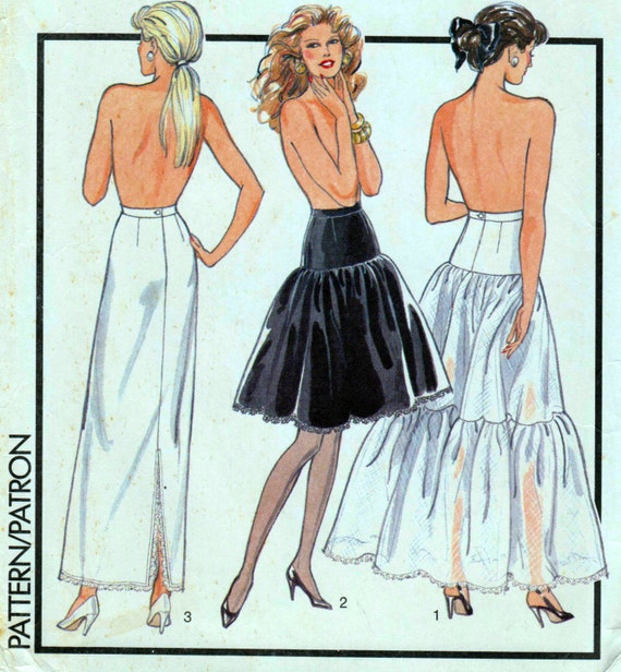 plus size knee length petticoat