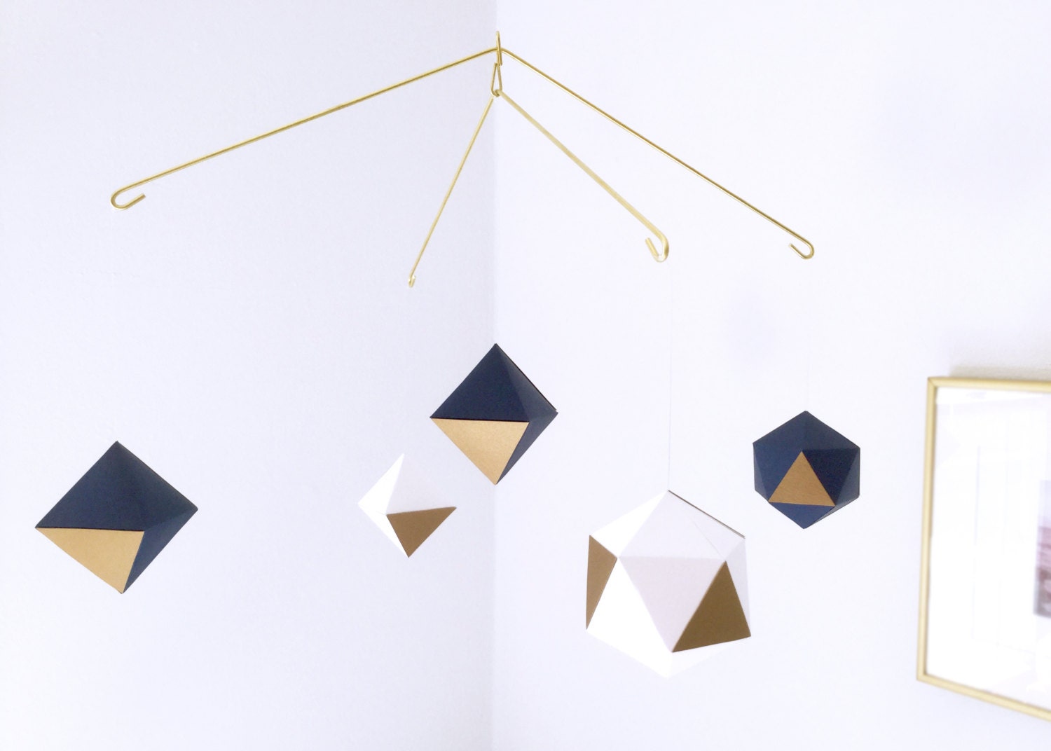 Modern Geometric Mobile Baby Mobile Nursery Mobile White - Modern Geometric Mobile Baby Mobile Nursery Mobile White Navy modern geometric mobile baby mobile nursery mobile white - modern geometric mobile baby mobile nursery mobile white navy
