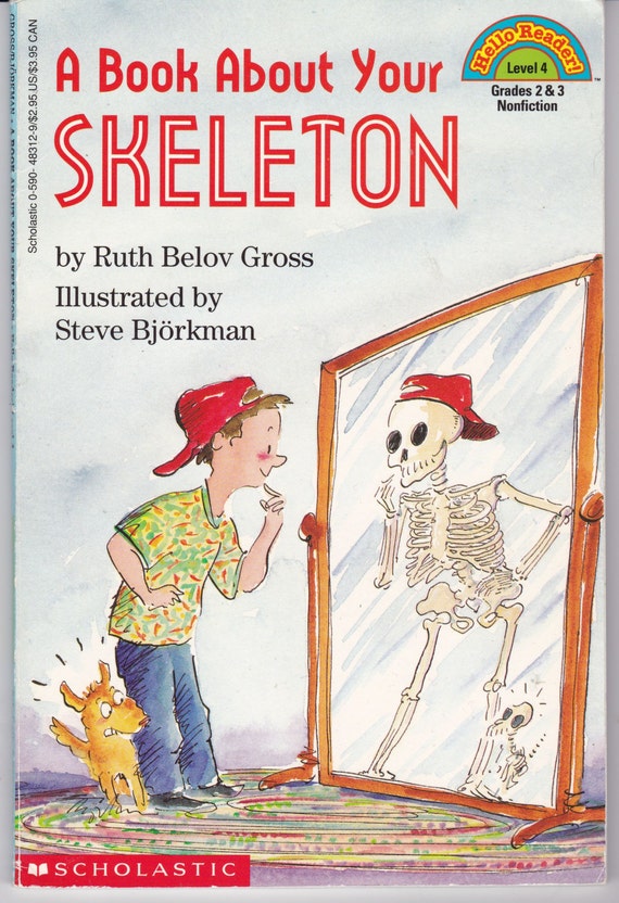 Vintage A Book About Your Skeleton Hello By Winterparkcollect