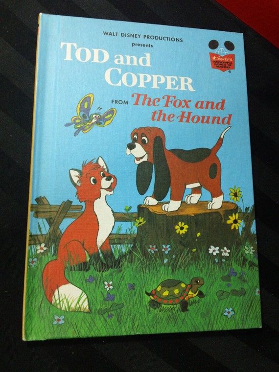 Tod and Copper from The Fox and the Hound vintage by kitschannette