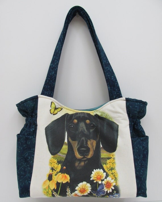 Dachshund Dog Purse Quilted Handbag Dachshund by JustBeautiful161
