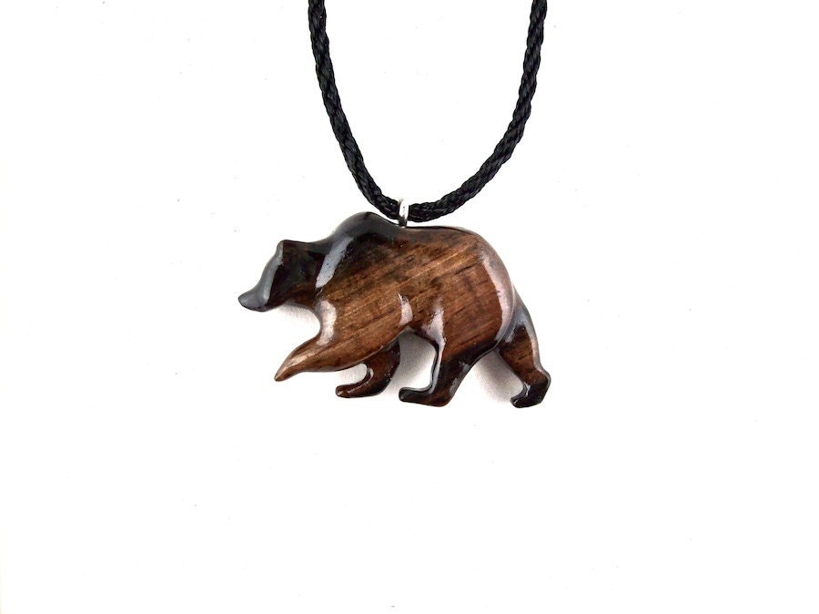 Grizzly Bear Necklace Bear Necklace Grizzly Bear by GatewayAlpha