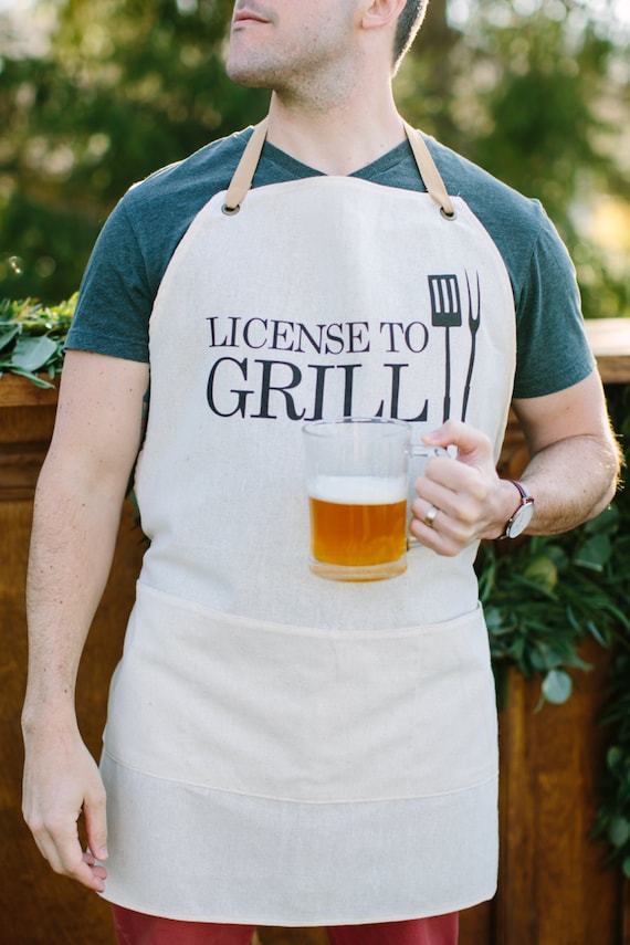 Apron License To Grill present grilling apron menswear