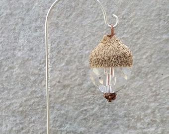 Fairy Garden Light Acorn Cap Lantern Miniature Accessory for Fairy Gardens or Terrariums