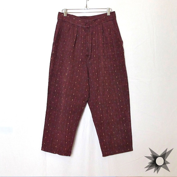 Vintage 1980's Contempo Casuals High Waisted Burgundy
