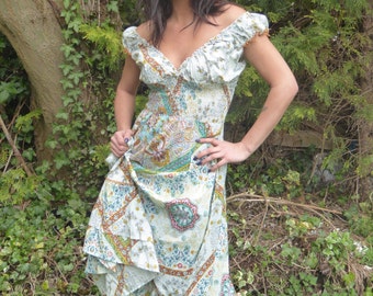 Beautiful Boho Dress summer dress Gypsy Dress Maxi Dress