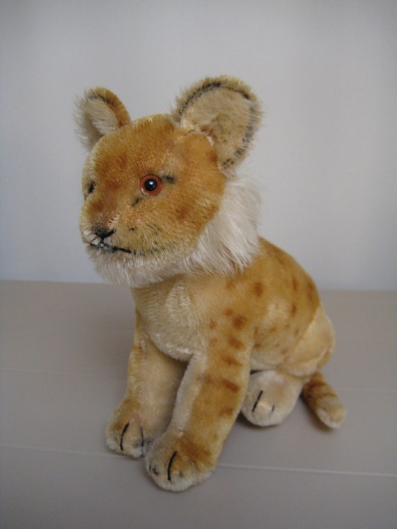 antique steiff lion