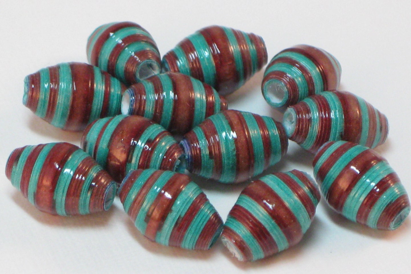 Paper Beads Recycled Paper Beads Loose Paper Beads Beading