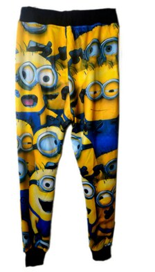 Minions all over print jogger pants