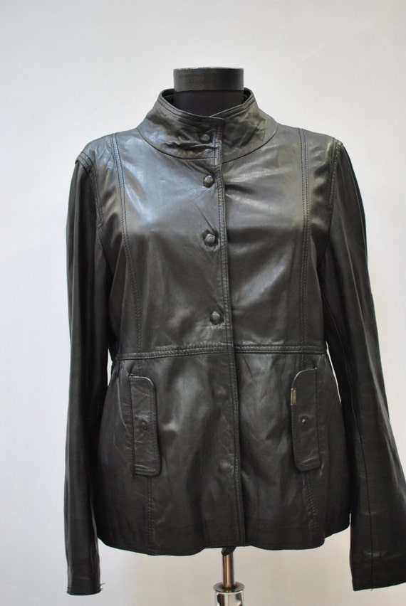 Vintage NAF NAF women's leather jacket....082