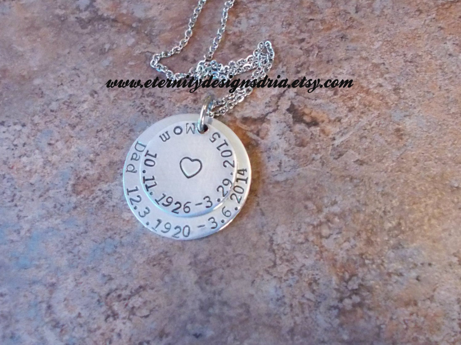 personalized memorial necklace