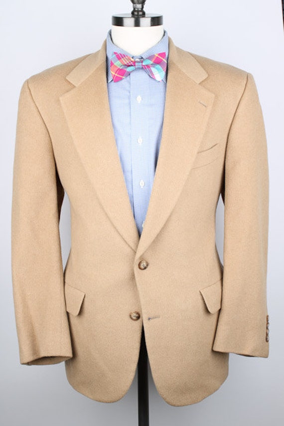 Tan Camel Hair Jacket Nordstrom Brown 43 R Sport Coat Blazer