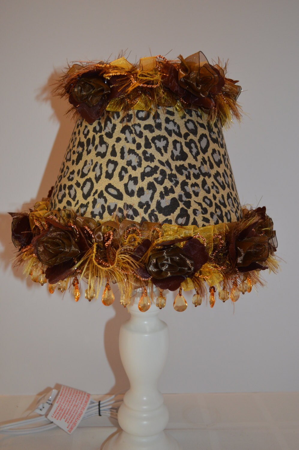 Animal Jungle Leopard Lamp Shade Handmade Original with