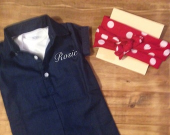 Rosie The Riveter infant/toddler costume