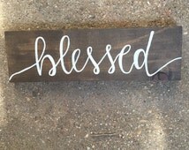 Popular items for blessed sign on Etsy