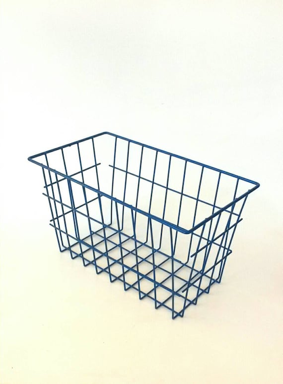 Vintage Industrial Metal Locker and Wire Storage Bins Baskets Boxes Set of 3 See more like this STORAGE BOX Industrial METAL BIN DEEP Basket Container w/Heavy Chain Handles Brand New.