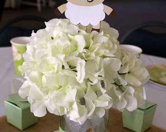 Lamb Baby Shower Decorations - Sheep Baby Shower - Lamb Party - Lamb Decorations - Set of 5