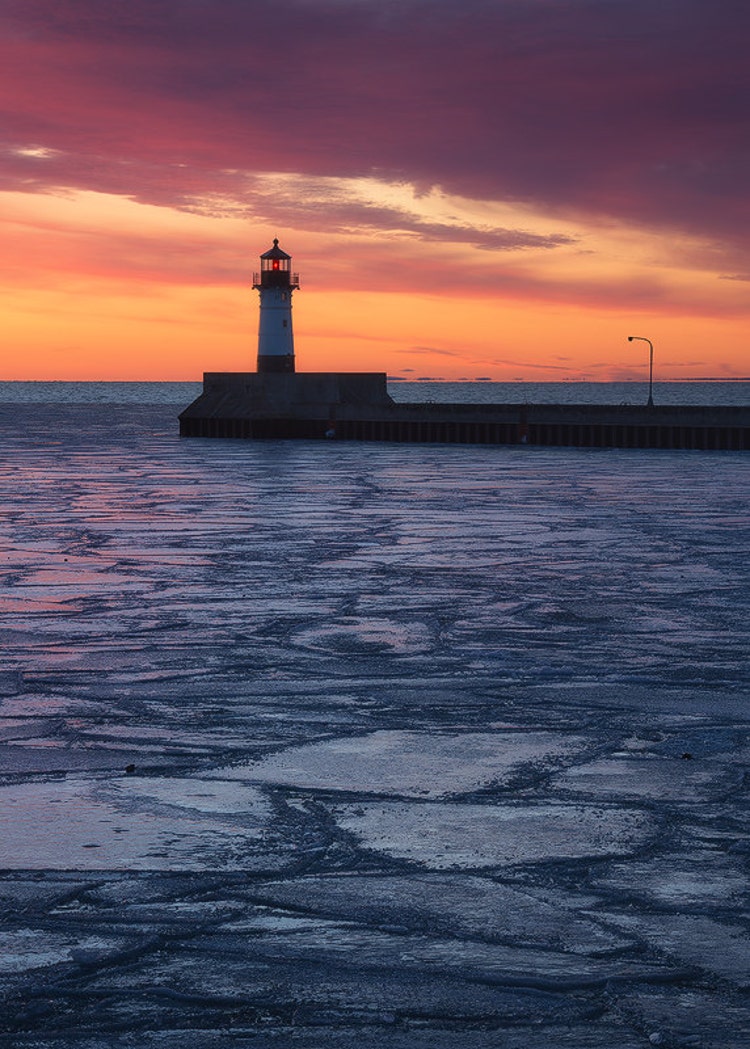 Canal Park Lighthouse Duluth Lake Superior by TheWorldExplored