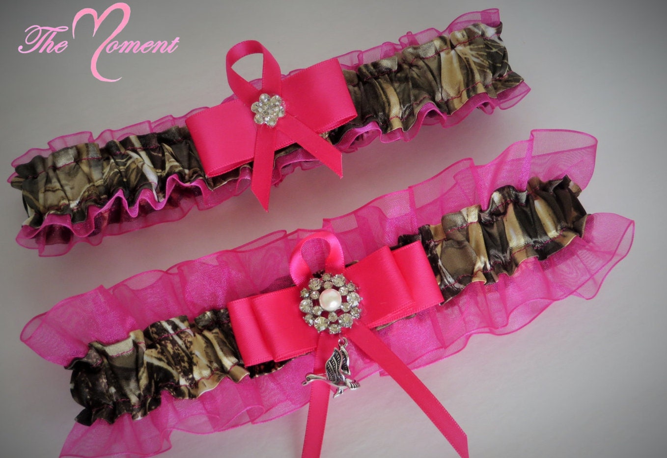 Hot Pink Realtree Camo Garter Set Camo By Themomentwedding On Etsy 1727