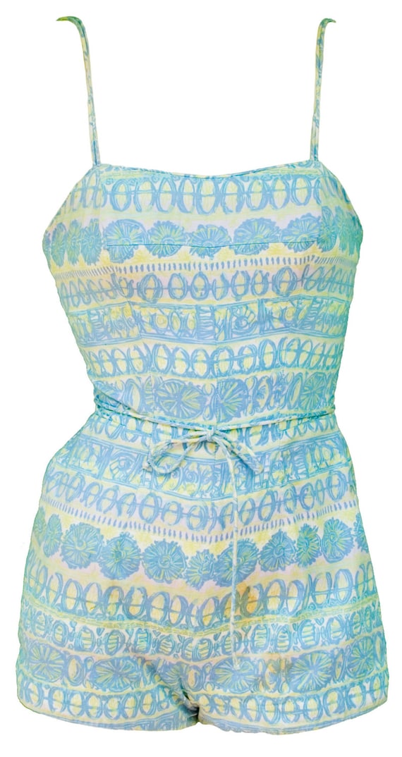 1950 Small Onesie Romper Bathing Suit One Piece Swim Sun