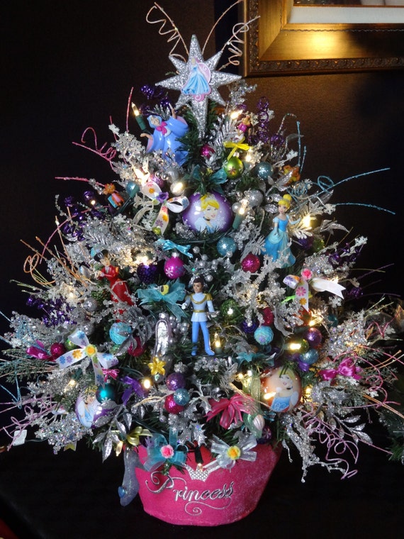 Cinderella Christmas Tree, Princess Themed Small Lighted 