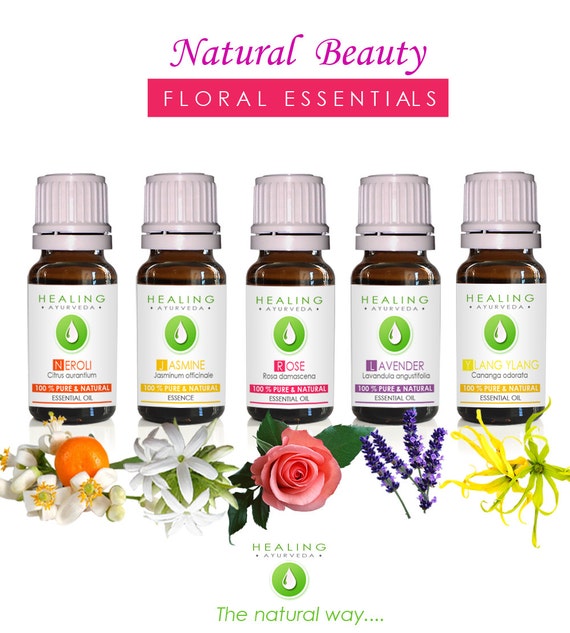 Floral essential oils set bath and beauty by on Etsy