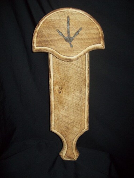 Barn Wood Box Call Single Fan/Beard Turkey Plaque..Taxidermist